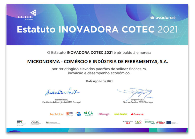 Inovadora Cotec 2021 Micronorma